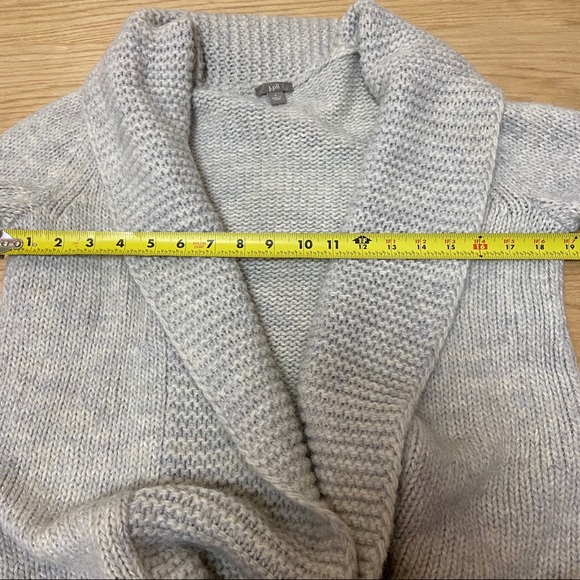 J. Jill Gray Alpaca Blend Open Front Cardigan S - Picture 8 of 10